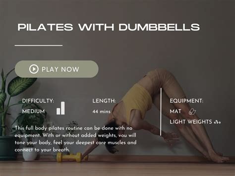 Pilates with Dumbells – Bodhicore