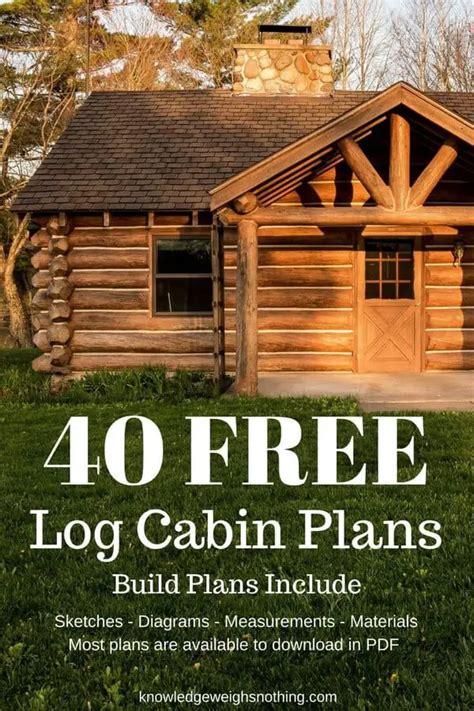 Log Home Plans 40 Free Log Cabin Floor Plans Blueprints Diy Log Cabin Plans Pdf – Explore ...