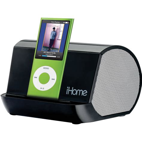 iHome iHM10B Portable MP3 Player Stereo Speaker System IHM10B