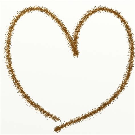 Gold Glitter Heart Clipart Free Stock Photo - Public Domain Pictures