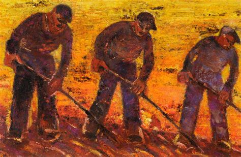 Three Men in a Potato Field | Art UK