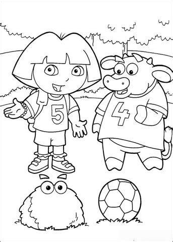 Dora and Benny coloring page | Free Printable Coloring Pages