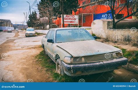 Old Abandoned Car on Street Stock Photo - Image of autoservice, auto ...