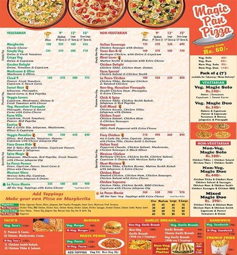 La Pezzo Pizza Menu, Menu untuk La Pezzo Pizza, Phase 10, Mohali - Zomato