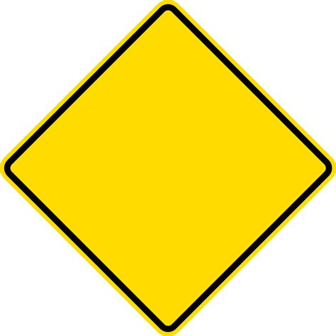 Yellow Diamond Shaped Sign | www.imgkid.com - The Image Kid Has It!