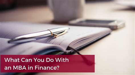 What Can You Do With an MBA in Finance?