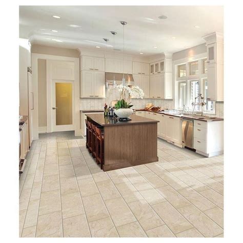 37.JPG | Porcelain flooring, Brown tile floor kitchen, Beige tile kitchen floor