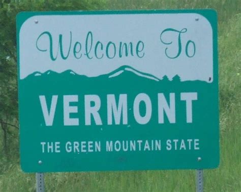 Vermont...The Green Mountain State | Mountain states, State signs, Green mountain