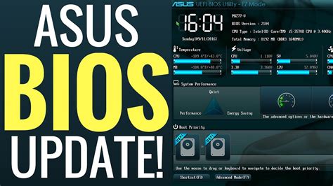 How to Update ASUS Motherboard BIOS | (P8Z77-V) - YouTube