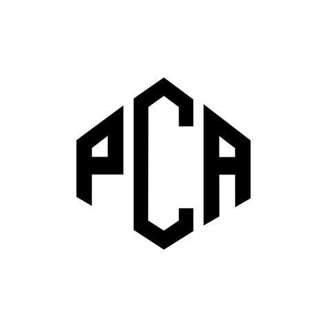 PCA letter logo design with polygon shape. PCA polygon and cube shape ...