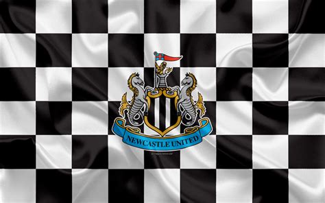 Download wallpapers Newcastle United FC, 4k, logo, creative art, black ...