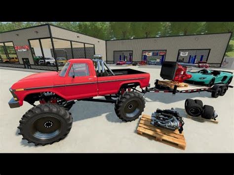 Building Race Cars and Monster Trucks in our shop | Farming Simulator 22 | Tidyhosts Videos