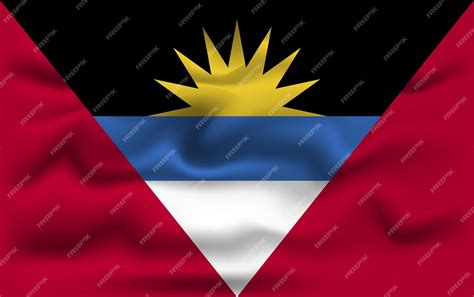 Premium Vector | Realistic antigua and barbuda vector flag design