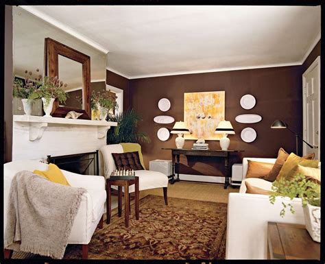 Chocolate Brown Living Room | Southern Living