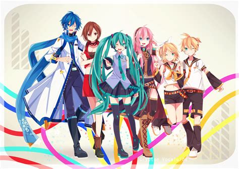 Download Len Kagamine Rin Kagamine Meiko (Vocaloid) Kaito (Vocaloid) Luka Megurine Hatsune Miku ...