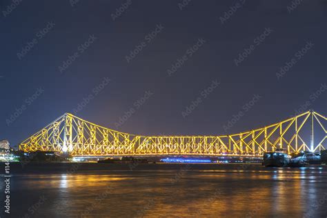 Howrah bridge in golden light. I shoot it in Howrah,India. Stock Photo ...