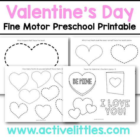 Printable Valentine's Fine Motor Activity - Active Littles