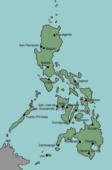 Major Cities In Philippines Map – Middle East Map