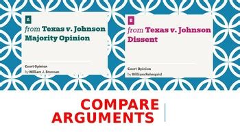 From Texas v. Johnson Majority Opinion and Texas v. Johnson Dissent