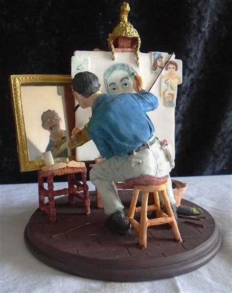 1999 Norman Rockwell Figurine "Triple Self Portrait" - Oct 12, 2014 | NW Auction House in UT