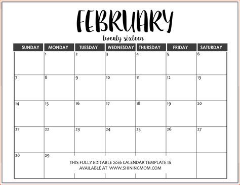 blank calendar template word blank calendar template calendar - free downloadable word templates ...