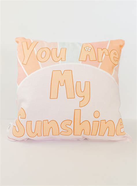 You are my sunshine pillow decorative pillow kids pillows | Etsy