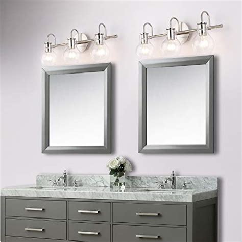 SOLFART Brushed Nickel Bathroom Lighting Fixtures Over Mirror Modern ...