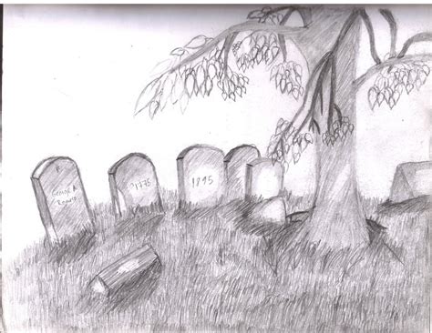 Graveyard sketch by DizzyHellfire on DeviantArt