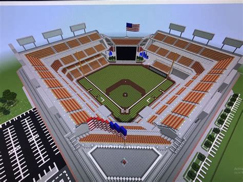 Awesome Minecraft Baseball Stadium Minecraft Map