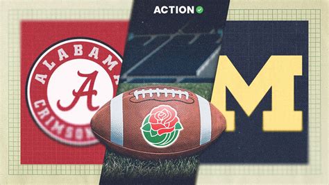 Rose Bowl Odds, Picks | College Football Playoff Betting Preview for Alabama vs Michigan