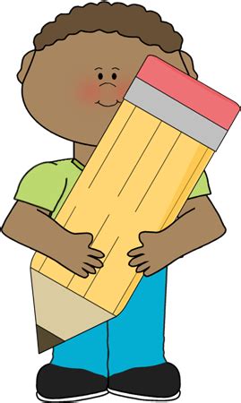 Boy Holding Pencil Clip Art - Boy Holding Pencil Image | Education | Pinterest | Clip art, Art ...