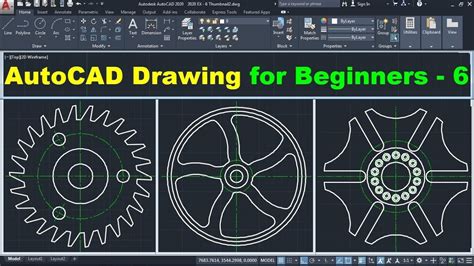 AutoCAD Drawing Tutorial for Beginners - 6 - YouTube