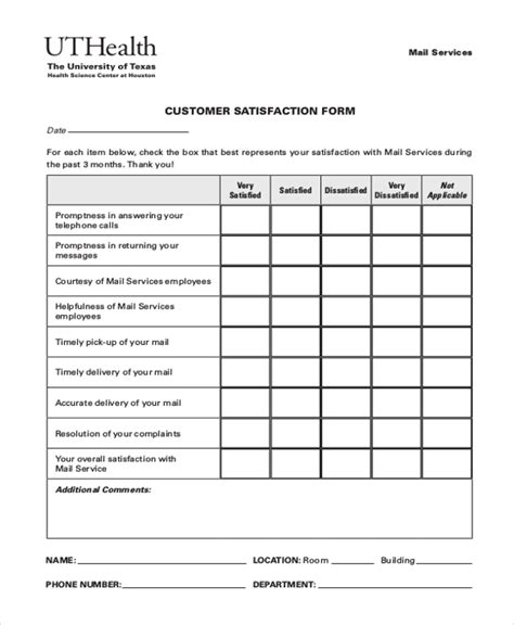 FREE 8+ Sample Customer Satisfaction Forms in PDF | Word | Excel