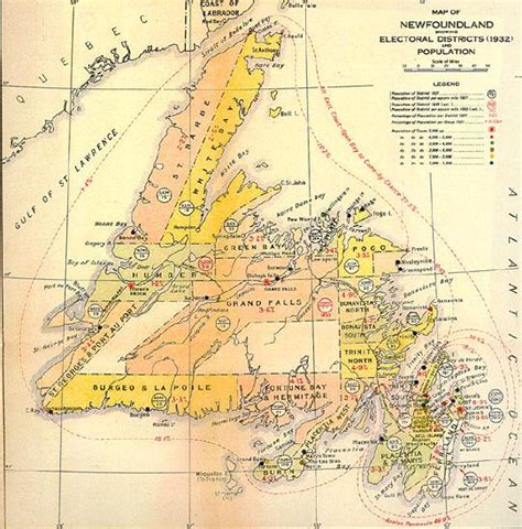 Map of Canada Regional City in the Wolrd: Newfoundland Map Regional Political Province