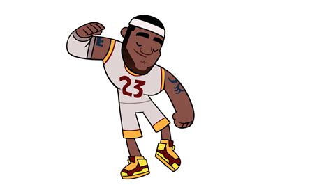 Lebron James dancing for the Teen Titans Go! intro. "I mixed the Dougie ...