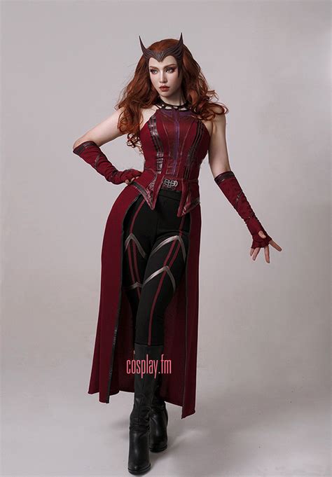 Scarlet Witch MoM Battle Damaged Edition Costume Suit - town-green.com