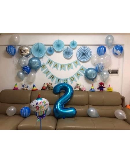 Blue Number 2 Balloon- 40 Inch - Blue Number 2 - CG18H7Q9HTG