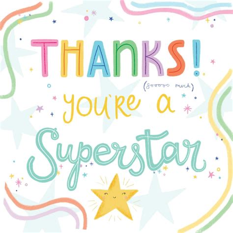 Superstar - Thank You Card (Free) | Greetings Island