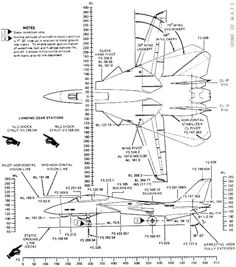 Grumman F14 Tomcat Engine Dimensions