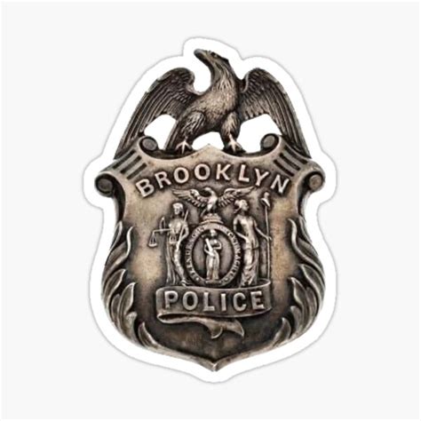 "Brooklyn New York Police Badge" Sticker for Sale by lawrencebaird | Redbubble