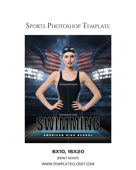 Swimming American High School Template