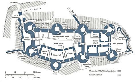 Plan of Conwy Castle | Castle floor plan, Castle plans, Castle