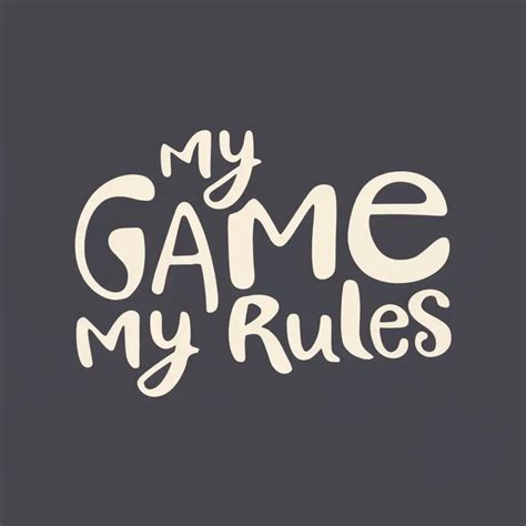 LOGO Design For My Game My Rules Bold Typography in Dynamic Colors | AI ...