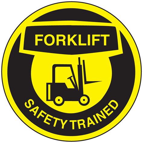 Forklift Safety Trained (Graphic) Hard Hat Labels LHTL336