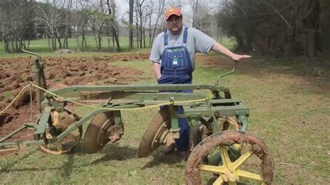 Plowing with a John Deere 402 Disc Plow - YouTube