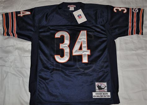 AUTHENTIC CHICAGO BEARS #34 WALTER PAYTON THROWBACK JERSEY SEWN NWT | eBay