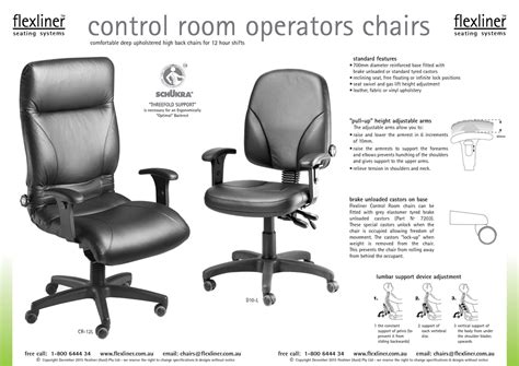 Control Room Operators Chairs | Seating for Workplaces | Flexliner Australia