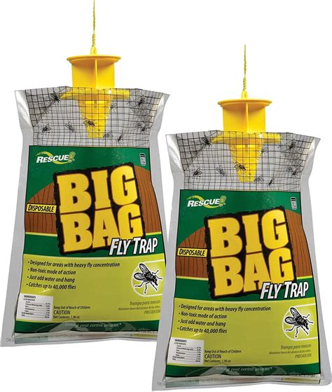 RESCUE Outdoor Non-Toxic Disposable Big Bag Fly Trap, 24 Pack - Walmart.com