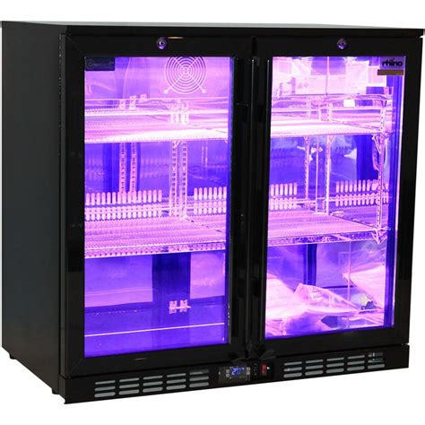 Rhino Nightclub Pub Bar 2 Fridge With Multi LED Light Options - Model SG2H-NC Purple | Bar ...