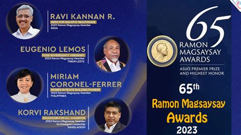 65th Ramon Magsaysay Awards: India’s Ravi Kannan Among 4 Winners of 2023